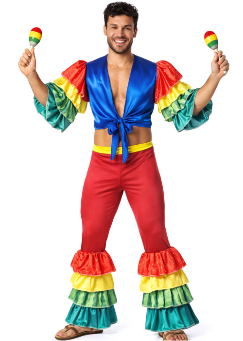 Disfraz De Rumbero Multicolor Hombre - Disfraces de Cubanos adultos