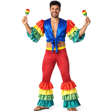 Disfraz De Rumbero Multicolor Hombre - Disfraces de Cubanos adultos
