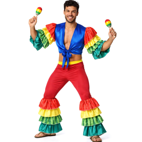 Disfraz De Rumbero Multicolor Hombre - Disfraces de Cubanos - DISFRACES ADULTOS