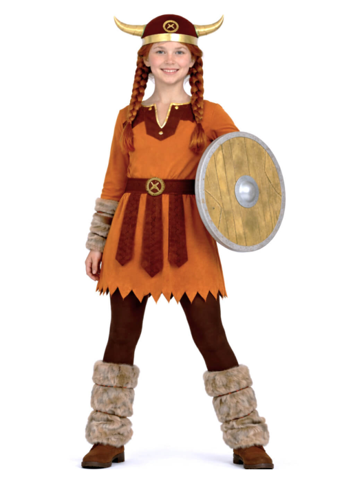 Disfraz De Vikinga Niña - Disfraces De Barbaros y Vikingos - Disfraces de Vikingos para Niñas