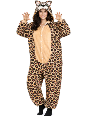 Disfraz De Leopardo Pijama Peluche mujer - Disfraces Animales