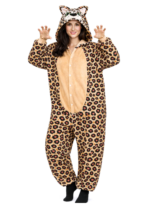 Disfraz De Leopardo Pijama Peluche mujer - Disfraces Animales