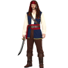 Disfraz De Pirata Del Caribe Azul