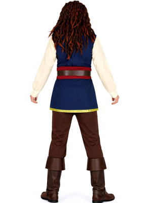 Disfraz De Pirata Del Caribe Azul