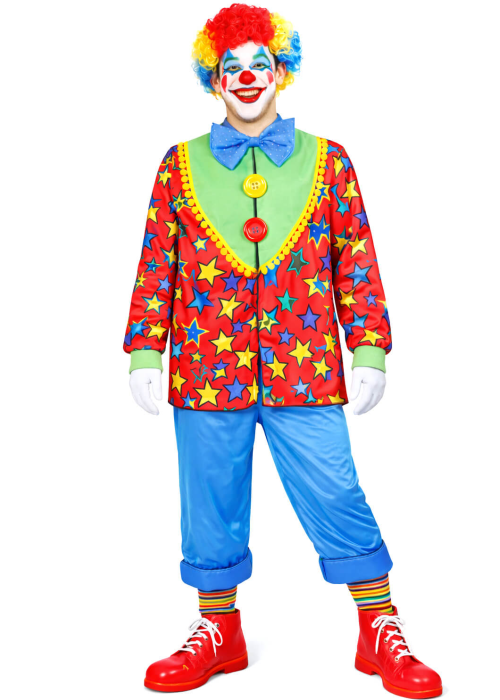 Disfraz De Payaso estrellas hombre - Disfraces de Circo - Disfraces de Payasos para Hombres