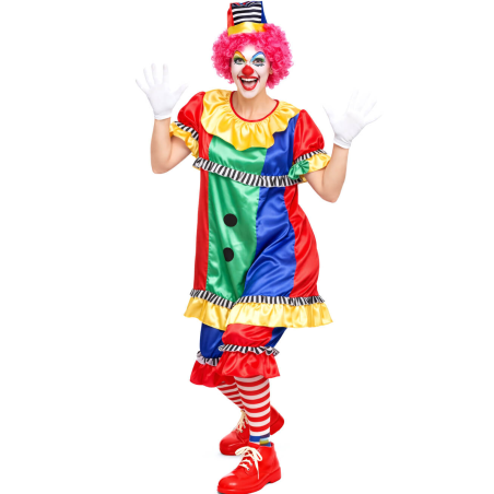 Disfraz De Payasina Colores - Disfraces de Circo - Disfraces de Payasos para Mujer