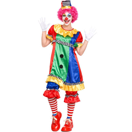 Disfraz De Payasina Colores - Disfraces de Circo - Disfraces de Payasos para Mujer
