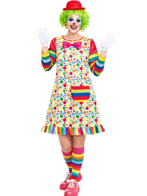 Disfraz De Payasina Arcoiris Mujer - Disfraces de Circo