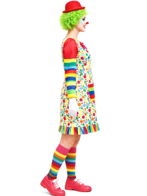 Disfraz De Payasina Arcoiris Mujer - Disfraces de Circo