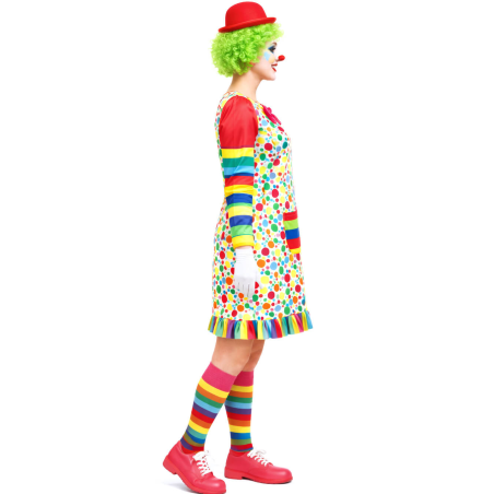 Disfraz De Payasina Arcoiris Mujer - Disfraces de Circo - Disfraces de Circo para Mujer