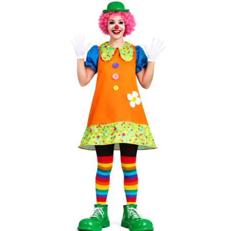 Disfraz De Payasina Alegre - Disfraces de Circo - Disfraces de Circo para Mujer