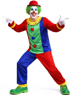 Disfraz De Payaso Colores - Disfraces de Circo - Disfraces de Payasos para Hombres
