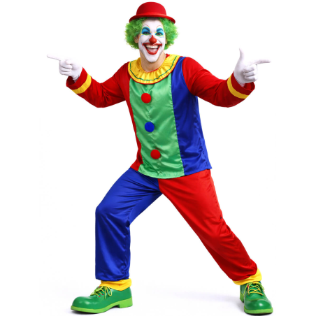 Disfraz De Payaso Colores - Disfraces de Circo - Disfraces de Payasos para Hombres