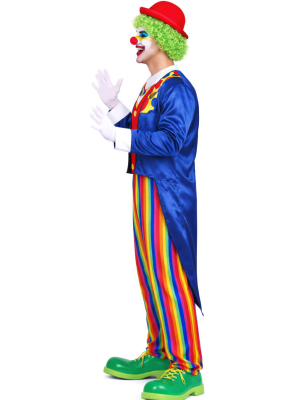 Disfraz De Payaso Frac Azul - Disfraces de Circo - Disfraces de Payasos para Hombres