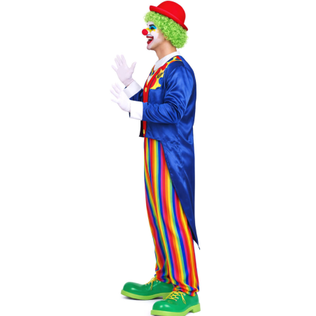 Disfraz De Payaso Frac Azul