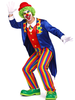 Disfraz De Payaso Frac Azul - Disfraces de Circo - Disfraces de Payasos para Hombres