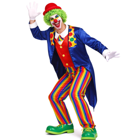 Disfraz De Payaso Frac Azul - Disfraces de Circo - Disfraces de Payasos para Hombres