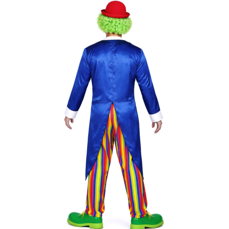 Disfraz De Payaso Frac Azul