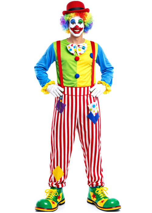 Disfraz De Payaso Arco Iris