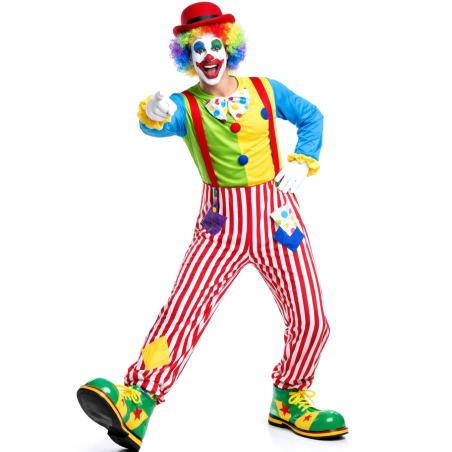 Disfraz De Payaso Arco Iris - Disfraces de Circo - Disfraces de Payasos para Hombres