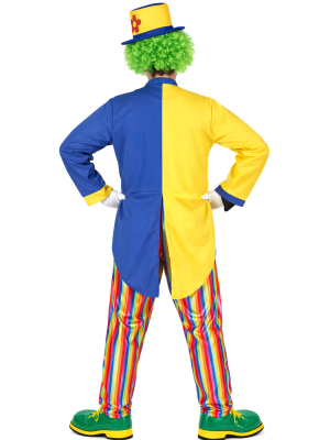 Disfraz De Payaso Frac Azul