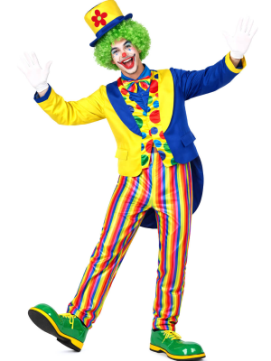 Disfraz De Payaso Multicolor Frac - Disfraces de Circo - Disfraces de Payasos para Hombres