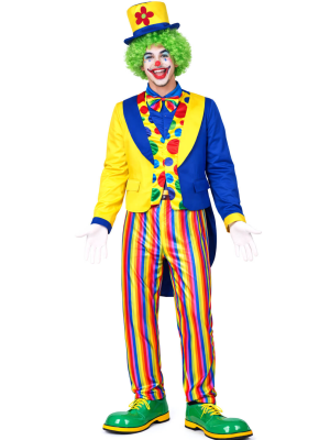 Disfraz De Payaso Multicolor Frac - Disfraces de Circo - Disfraces de Payasos para Hombres