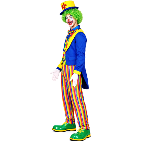 Disfraz De Payaso Frac Azul