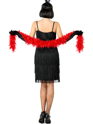 Disfraz de Charleston Negro Flecos - Disfraces de Años 20 Mujer