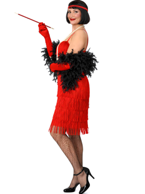 Disfraz de Charleston Rojo - Disfraces de Años 20 para Mujer