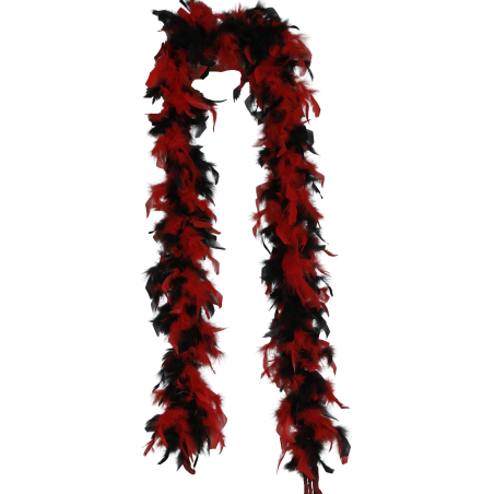 Boa De Plumas Roja Y Negra 80GR - COMPLEMENTOS POR CATEGORIA
