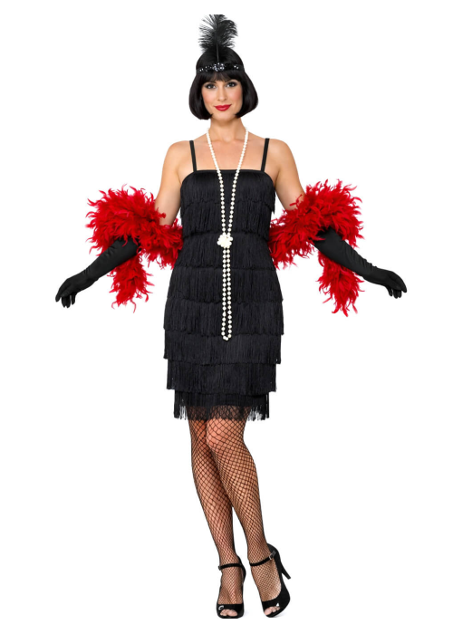 Disfraz de Charleston Negro Chica - Disfraces de Años 20 Mujer