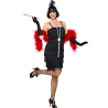 Disfraz De Charleston Negro Corto