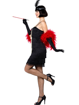 Disfraz De Charleston Negro Corto