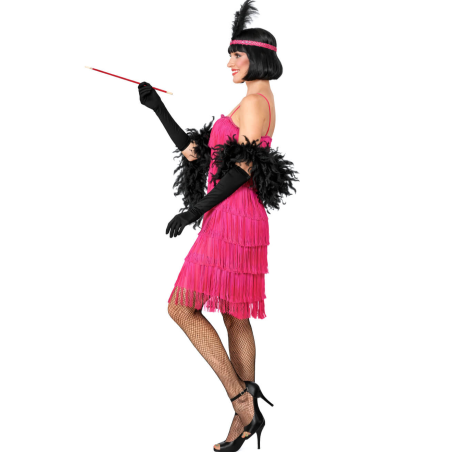 Disfraz De Charleston Rosa Mujer - Disfraces Cabaret - Disfraces de Años 20 para Mujer