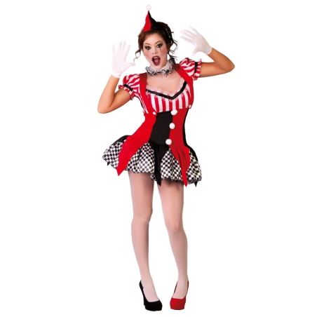 Disfraz de Sexy Joker - Disfraces de Payasos Siniestros para Mujer