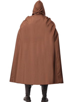 Capa Marrón Con Capucha Adulto - Disfraces Medievales - Capas