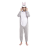 Disfraz De Conejo Gris Peluche Pijama - Disfraces de Animales Adultos