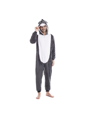 Disfraz De Burro Pijama Peluche Para Adulto