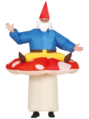 Disfraz De Enanito Sobre Seta Hinchable - Disfraces de Duendes para Hombre