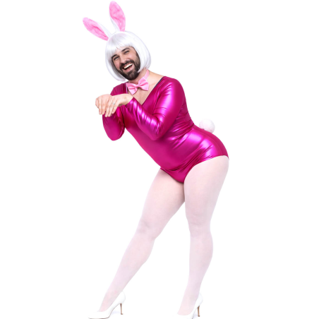 Disfraz de Conejita Brillo Hombre - Disfraces Despedidas Soltero - Disfraces de Mujer para Hombre