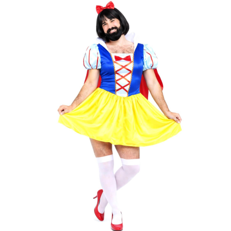 Disfraz de Princesa Nieves Hombre - Disfraces Despedidas de Soltero - Disfraces de Principes para Hombres