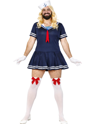 Disfraz De Marinera para Hombre - Disfraces Despedidas de Soltero - Disfraces de Mujer para Hombre