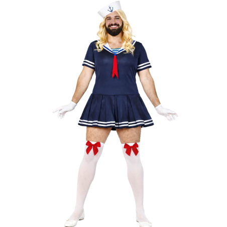 Disfraz De Marinera para Hombre - Disfraces Despedidas de Soltero - Disfraces de Mujer para Hombre