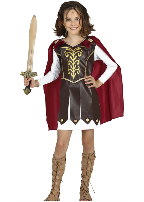 Disfraz De Romana Gladiadora Infantil - Disfraces de Romanos y Griegos