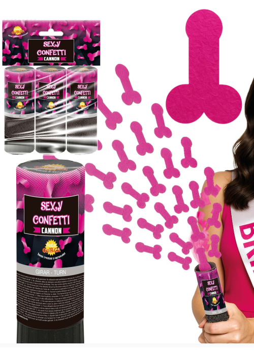 Cañones De Confetti Multicolor 10.5cm Bolsa Con 3 Cañones - Amazon COMPLEMENTOS 20%