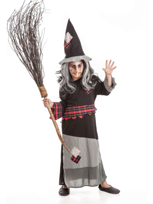 Disfraz de Bruja Gris Niña - Disfraces de Brujas y Hechiceros para Niñas
