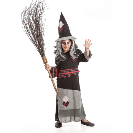 Disfraz de Bruja Gris Niña - Disfraces de Brujas y Hechiceros para Niñas