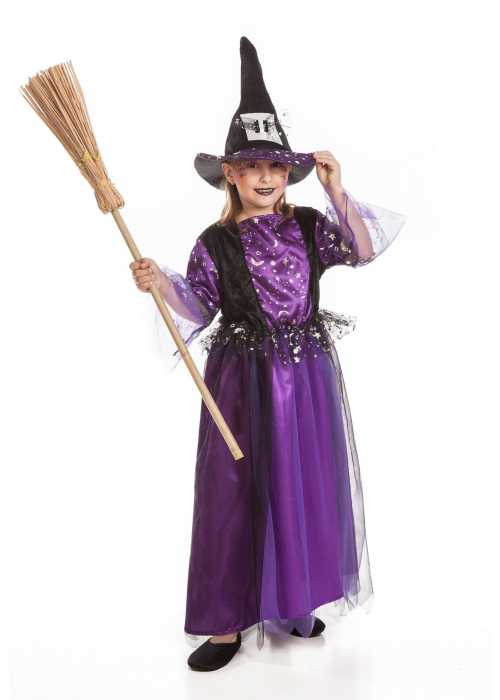 Disfraz de Bruja Morada Niña - Disfraces de Brujas y Hechiceros para Niñas