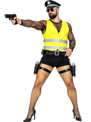 Disfraz de Policia Night Patrol Hombre - Disfraces Despedidas de Soltero - Disfraces despedida Soltero - Los mas vendidos